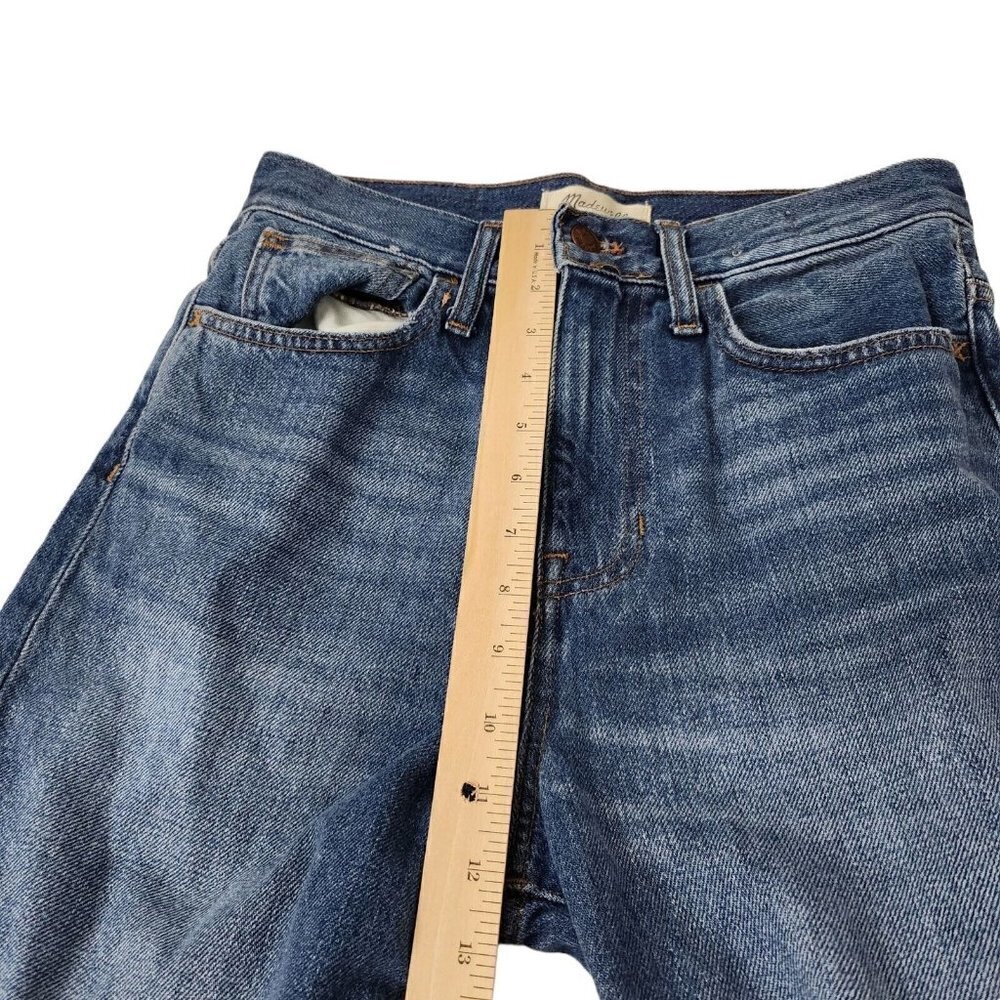Madewell Mom Jeans 25 Womens Blue High Rise Medium Wash Denim AA585 - Picture 14 of 15